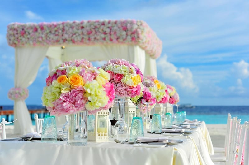 Bohemian Wedding Setup